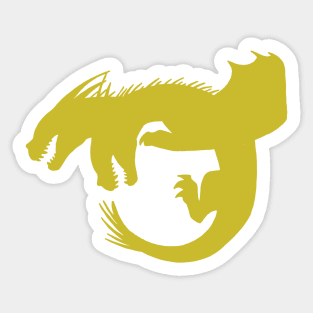 King Ghidorah Dragon Logo Sticker
